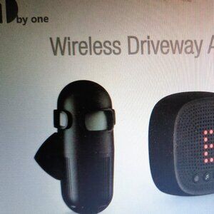 1 BY ONE WIRELESS DRIVEWAY ALARM SECURITY KIT - WHITE & BLACK